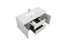 Load image into Gallery viewer, LAVIVA 313AUR-48GPW-GW Aurora 48&quot; Glossy Polar White Wall Hung Bathroom Vanity with White Acrylic Countertop