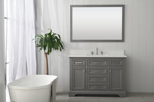 Design Element ML-48-GY Milano 48" Bathroom Vanity in Gray