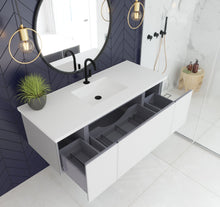 Load image into Gallery viewer, LAVIVA 313VTR-54CW Vitri 54&quot; Cloud White Wall Hung Bathroom Vanity Cabinet