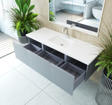 Load image into Gallery viewer, LAVIVA 313VTR-60CFG Vitri 60&quot; Fossil Grey Single Sink Wall Hung Bathroom Vanity Cabinet