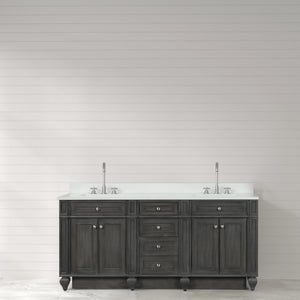 Design Element WN-72-GY Winston 72" Double Sink Bathroom Vanity in Gray