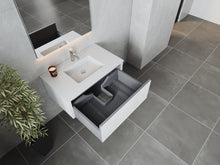 Load image into Gallery viewer, LAVIVA 313LGN-36AW-MW Legno 36&quot; Alabaster White Bathroom Vanity with Matte White VIVA Stone Solid Surface Countertop