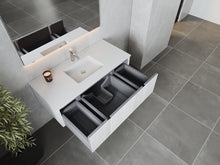 Load image into Gallery viewer, LAVIVA 313LGN-48AW-MW Legno 48&quot; Alabaster White Bathroom Vanity with Matte White VIVA Stone Solid Surface Countertop