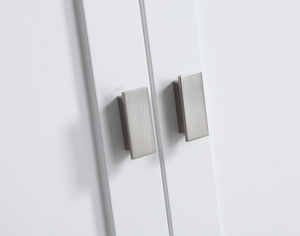 Design Element DEC055-48-W-CB Monaco 48-in White Bathroom Vanity Base Cabinet without Top