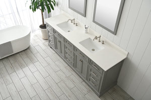 Design Element ML-84-GY Milano 84" Bathroom Vanity in Gray