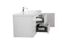 Load image into Gallery viewer, LAVIVA 313AUR-60CGPW-GW Aurora 60&quot; Glossy Polar White Wall Hung Single Sink Bathroom Vanity with White Acrylic Countertop