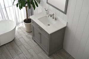 Design Element ML-36-GY Milano 36" Bathroom Vanity in Gray