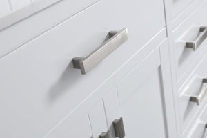 Design Element DEC076B-W-CB London 71-in White Bathroom Vanity Base Cabinet without Top