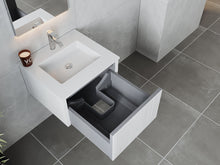 Load image into Gallery viewer, LAVIVA 313LGN-24AW-MW Legno 24&quot; Alabaster White Bathroom Vanity with Matte White VIVA Stone Solid Surface Countertop