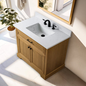 Design Element ML-36-OKV Milano 36-in Oak Single Vanity