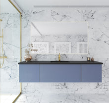 Load image into Gallery viewer, LAVIVA 313VTR-72CNB Vitri 72&quot; Nautical Blue Single Sink Wall Hung Bathroom Vanity Cabinet