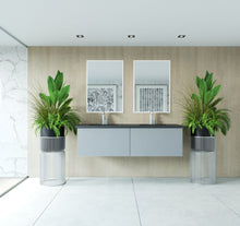 Load image into Gallery viewer, LAVIVA 313VTR-60DFG Vitri 60&quot; Fossil Grey Double Sink Wall Hung Bathroom Vanity Cabinet