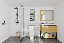 Load image into Gallery viewer, LAVIVA 313SMR-36CO-MW Alto 36&quot; California White Oak Bathroom Vanity with Matte White VIVA Stone Solid Surface Countertop