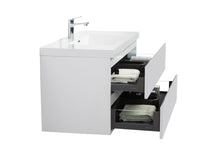 Load image into Gallery viewer, LAVIVA 313AUR-42GPW-GW Aurora 42&quot; Glossy Polar White Wall Hung Bathroom Vanity with White Acrylic Countertop