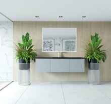 Load image into Gallery viewer, LAVIVA 313VTR-60CFG Vitri 60&quot; Fossil Grey Single Sink Wall Hung Bathroom Vanity Cabinet