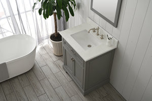 Design Element ML-30-GY Milano 30" Bathroom Vanity in Gray