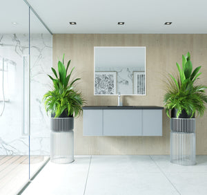 LAVIVA 313VTR-48FG Vitri 48" Fossil Grey Wall Hung Bathroom Vanity Cabinet