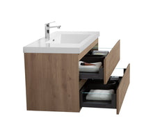 Load image into Gallery viewer, LAVIVA 313AUR-42SO-GW Aurora 42&quot; Sonoma Oak Wall Hung Bathroom Vanity with White Acrylic Countertop