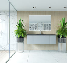 Load image into Gallery viewer, LAVIVA 313VTR-54FG Vitri 54&quot; Fossil Grey Wall Hung Bathroom Vanity Cabinet
