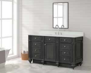 Design Element WN-60S-GY Winston 60" Single Sink Vanity in Gray Finish