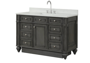 Design Element WN-48-GY Winston 48" Single Sink Bathroom Vanity Gray