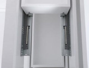 Design Element DEC055-48-W-CB Monaco 48-in White Bathroom Vanity Base Cabinet without Top