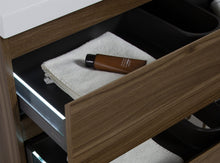 Load image into Gallery viewer, LAVIVA 313AUR-42SW-GW Aurora 42&quot; Smokey Walnut Wall Hung Bathroom Vanity with White Acrylic Countertop