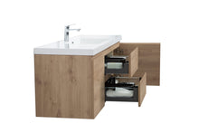 Load image into Gallery viewer, LAVIVA 313AUR-60CSO-GW Aurora 60&quot; Sonoma Oak Wall Hung Single Sink Bathroom Vanity with White Acrylic Countertop