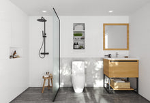 Load image into Gallery viewer, LAVIVA 313SMR-30CO-MW Alto 30&quot; California White Oak Bathroom Vanity with Matte White VIVA Stone Solid Surface Countertop