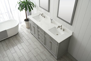 Design Element ML-72-GY Milano 72" Bathroom Vanity in Gray