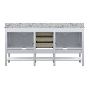 Design Element AF-72-WHI Affinity 72" Single Sink Vanity in White