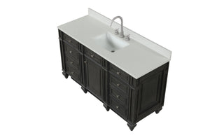 Design Element WN-60S-GY Winston 60" Single Sink Vanity in Gray Finish