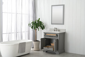 Design Element ML-30-GY Milano 30" Bathroom Vanity in Gray