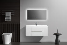 Load image into Gallery viewer, LAVIVA 313AUR-48GPW-GW Aurora 48&quot; Glossy Polar White Wall Hung Bathroom Vanity with White Acrylic Countertop