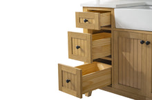 Load image into Gallery viewer, Design Element BK-54-OKM Burbank 54 in Single Sink Oak Bath Vanity with White Quartz Top