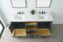 Load image into Gallery viewer, Design Element V01-72-VG Valentino 72&quot; Double Sink Vanity in Green