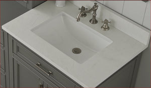 Design Element ML-30-GY Milano 30" Bathroom Vanity in Gray