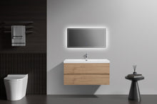 Load image into Gallery viewer, LAVIVA 313AUR-42SO-GW Aurora 42&quot; Sonoma Oak Wall Hung Bathroom Vanity with White Acrylic Countertop