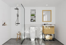 Load image into Gallery viewer, LAVIVA 313SMR-24CO-MW Alto 24&quot; California White Oak Bathroom Vanity with Matte White VIVA Stone Solid Surface Countertop