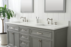 Design Element ML-72-GY Milano 72" Bathroom Vanity in Gray