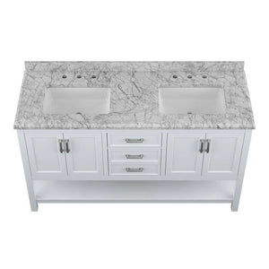 Design Element AF-61-WHI Affinity 61" Single Sink Vanity in White