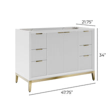 Load image into Gallery viewer, Fresca FCB4048WH Wellington 48&quot; Freestanding Bathroom Cabinet in White