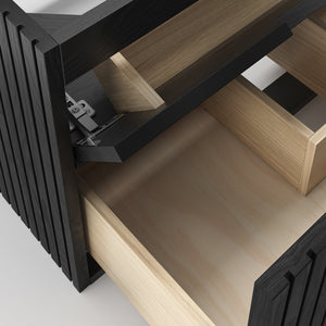 Fresca FCB4124BOAK Elliot 24" Floating Bathroom Cabinet in Onyx Oak