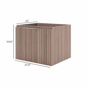 Fresca FCB4124OAK Elliot 24" Floating Bathroom Cabinet in Vanilla Oak