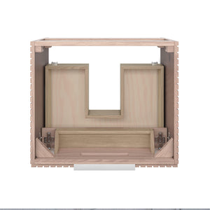 Fresca FCB4124OAK Elliot 24" Floating Bathroom Cabinet in Vanilla Oak