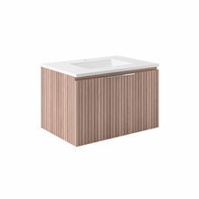 Load image into Gallery viewer, Fresca FCB4130OAK-CWH-U Elliot 30&quot; Floating Bathroom Cabinet with Top &amp; Sink in Vanilla Oak