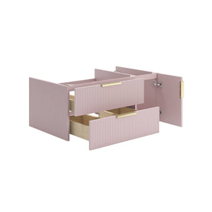 Fresca FCB4336PNK-UNS-L Camille 36" Floating Bathroom Cabinet in Vintage Rose