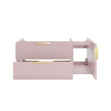 Load image into Gallery viewer, Fresca FCB4336PNK-UNS-L-CWH-U Camille 36&quot; Floating Bathroom Cabinet with Top &amp; Sink in Vintage Rose