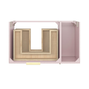 Fresca FCB4336PNK-UNS-L Camille 36" Floating Bathroom Cabinet in Vintage Rose