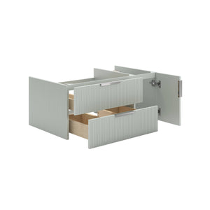 Fresca FCB4336SGE-UNS-L-CWH-U Camille 36" Floating Bathroom Cabinet with Top & Sink in Whispering Sage